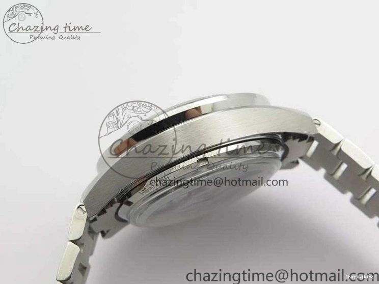 0718 Speedmaster ’57 Co-Axial OMF 1:1 Best Edition White Dial RG Markers On SS Bracelet A Elegant 8144